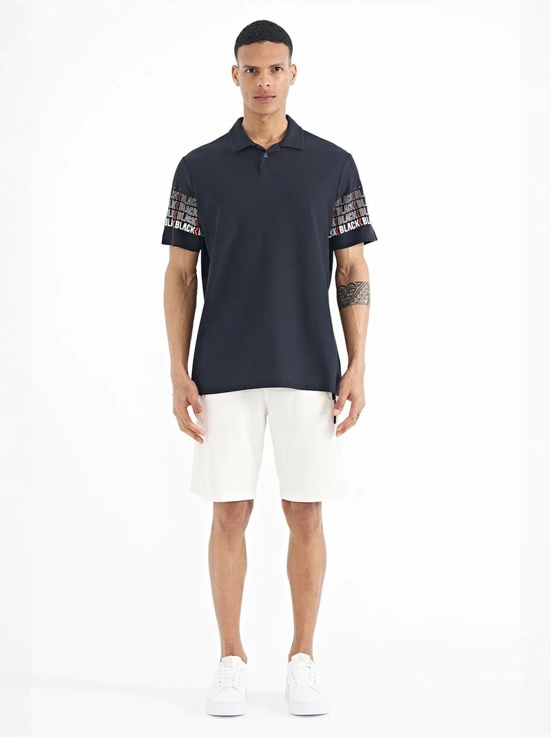 T-shirt imprimé à col polo tommy Bleu marine - Kiabi