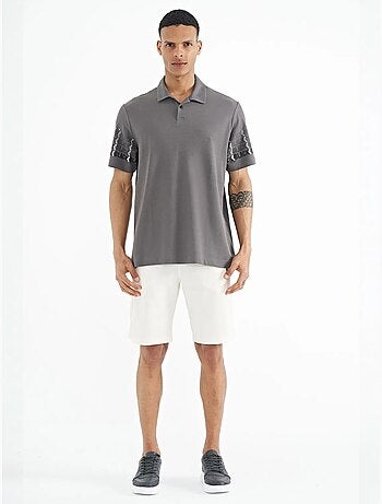 T-shirt imprimé à col polo tommy