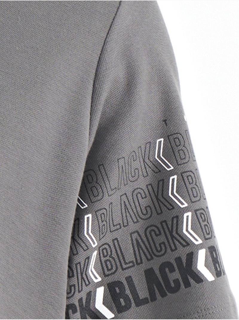 T-shirt imprimé à col polo tommy Gris Noir - Kiabi