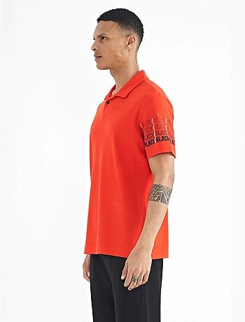 T-shirt imprimé à col polo tommy