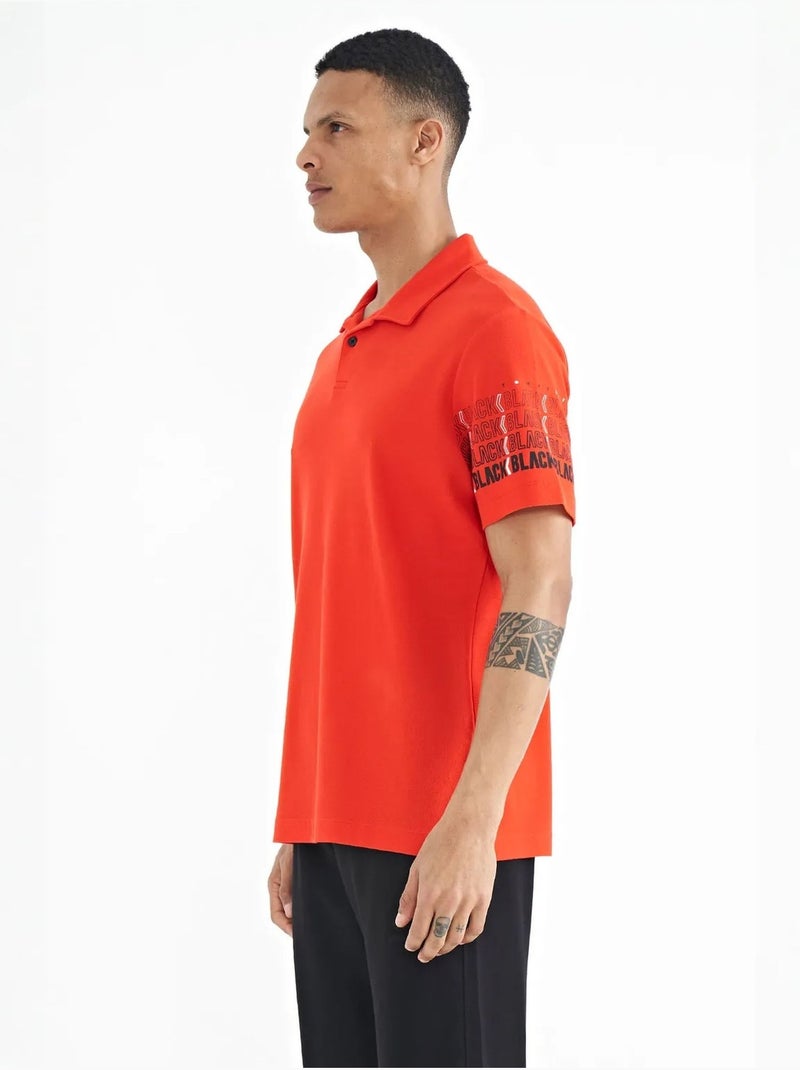 T-shirt imprimé à col polo tommy Orange - Kiabi