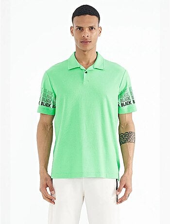T-shirt imprimé à col polo tommy