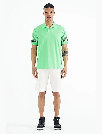 T-shirt imprimé à col polo tommy