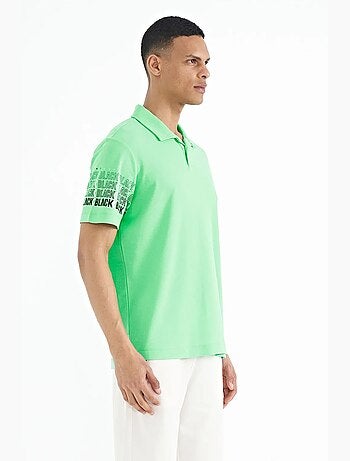 T-shirt imprimé à col polo tommy