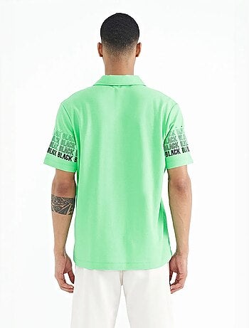 T-shirt imprimé à col polo tommy
