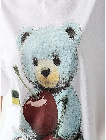 T-shirt imprimé à col rond surdimensionné hiccup