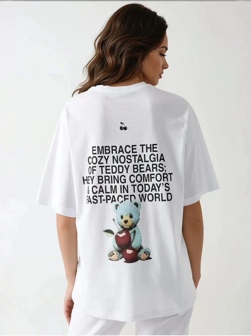 T-shirt imprimé à col rond surdimensionné hiccup - Kiabi T-shirt imprimé à col rond surdimensionné hiccup - Kiabi