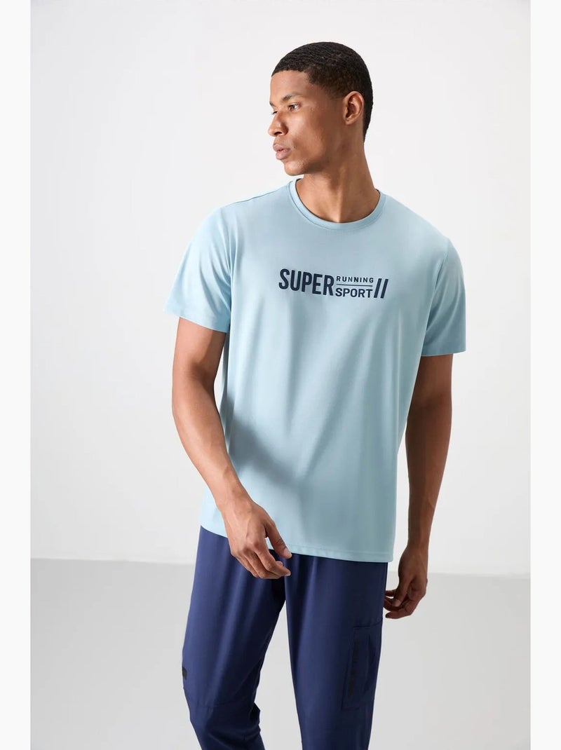 T-shirt imprimé à col rond tommy Bleu ciel - Kiabi