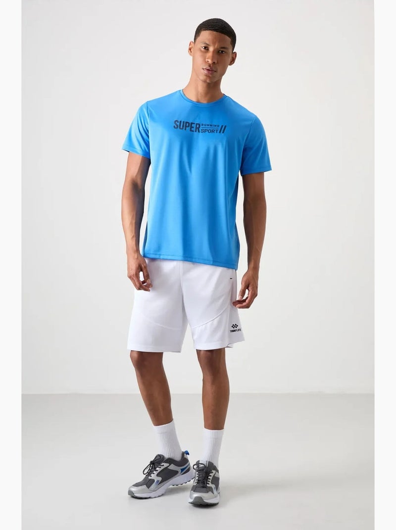 T-shirt imprimé à col rond tommy Bleu électrique - Kiabi