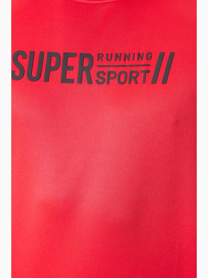 T-shirt imprimé à col rond tommy Rouge - Kiabi
