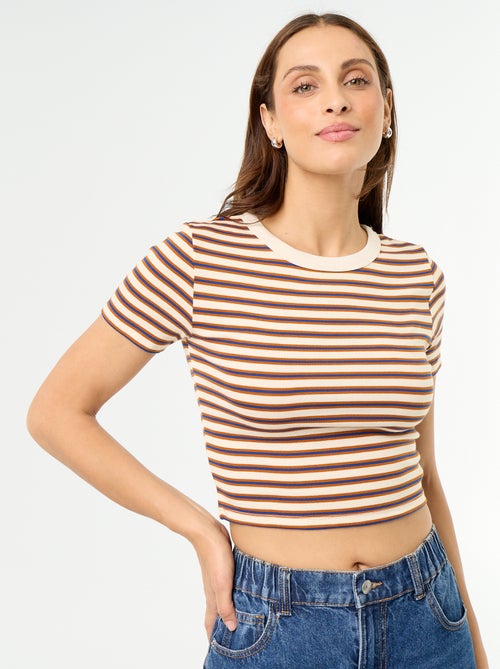 T-shirt imprimé à manches courtes à motif - Kiabi T-shirt imprimé à manches courtes à motif - Kiabi