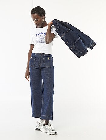 T-shirt imprimé à manches courtes à motif