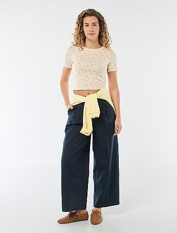 T-shirt imprimé à manches courtes à motif