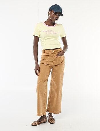 T-shirt imprimé à manches courtes à motif