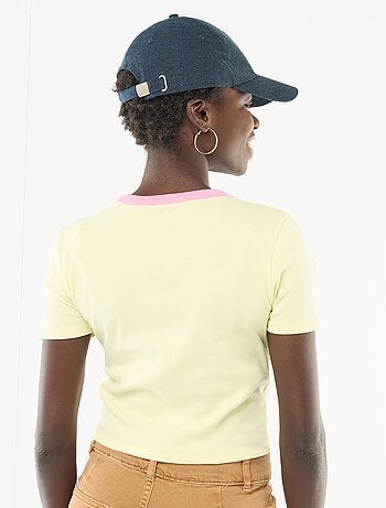 T-shirt imprimé à manches courtes à motif