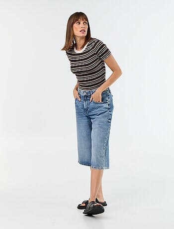 T-shirt imprimé à manches courtes à motif