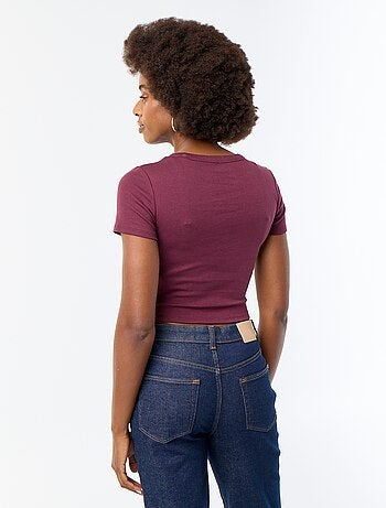 T-shirt imprimé à manches courtes à motif