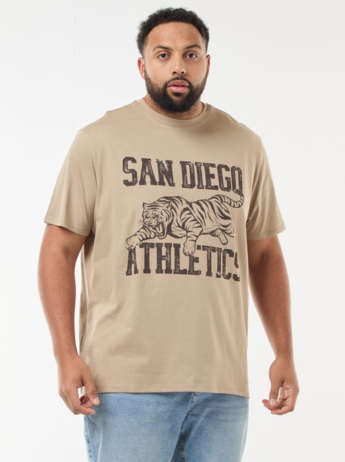 T-shirt imprimé à manches courtes - Kiabi