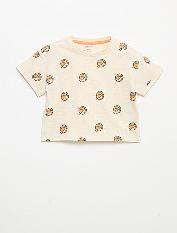 T-shirt imprimé à manches courtes
