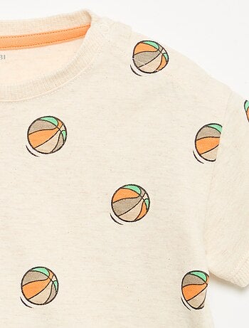 T-shirt imprimé à manches courtes
