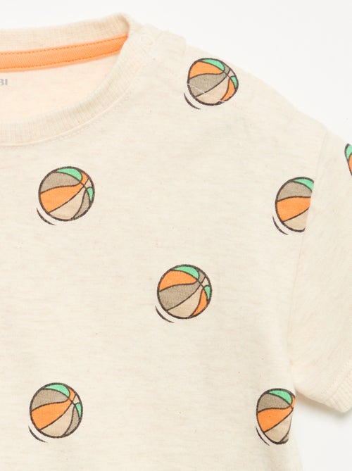 T-shirt imprimé à manches courtes - Kiabi