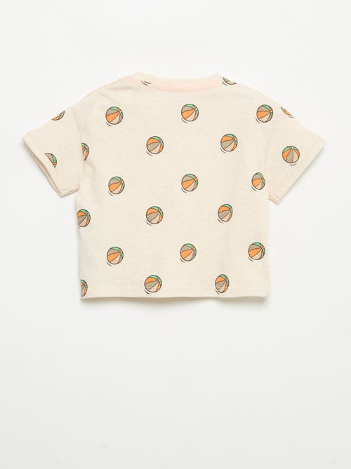 T-shirt imprimé à manches courtes - Kiabi