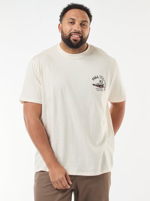 T-shirt imprimé à manches courtes - Kiabi