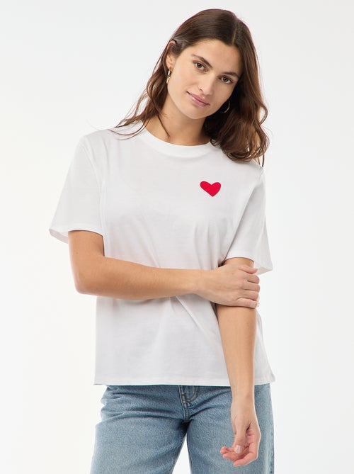 T-shirt imprimé à manches courtes - Kiabi