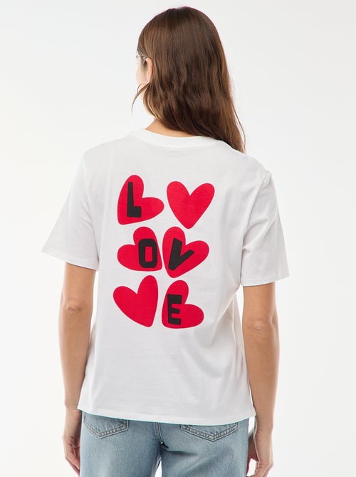 T-shirt imprimé à manches courtes - Kiabi