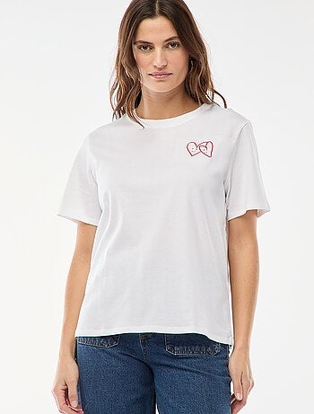 T-shirt imprimé à manches courtes