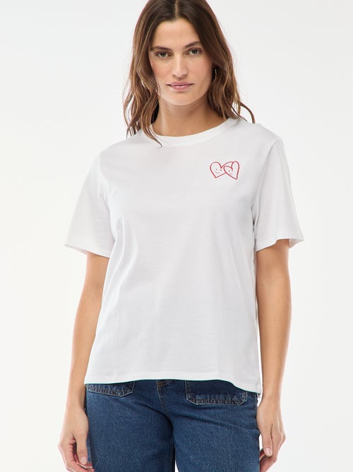 T-shirt imprimé à manches courtes - Kiabi