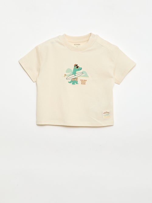 T-shirt imprimé à manches courtes - Kiabi