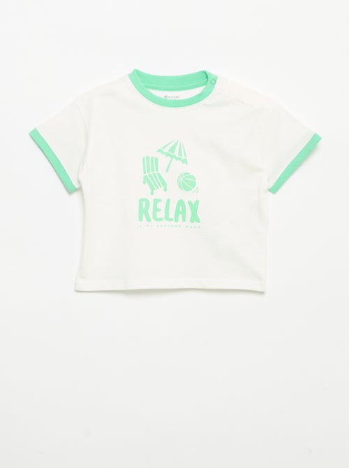 T-shirt imprimé à manches courtes - Kiabi