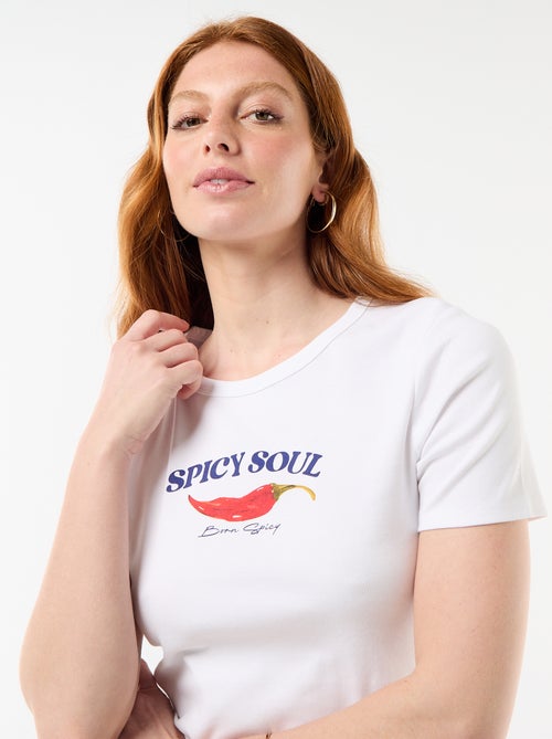 T-shirt imprimé à manches courtes - Kiabi