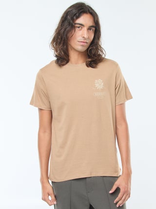 T-shirt imprimé à manches courtes et col rond