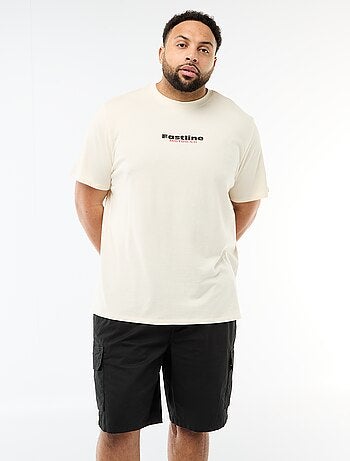 T-shirt imprimé à manches courtes et col rond