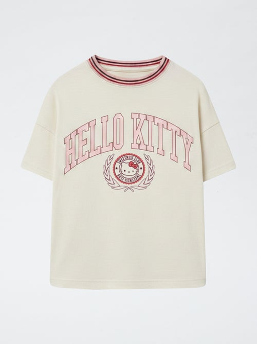 T-shirt imprimé à manches courtes et col rond - Kiabi