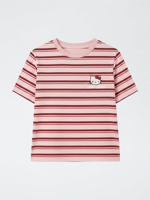 T-shirt imprimé à manches courtes et col rond - Kiabi