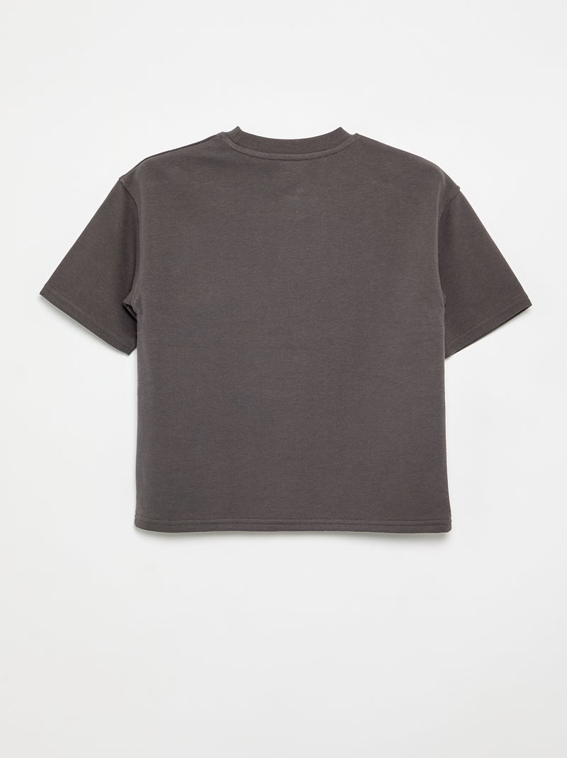 T-shirt imprimé à manches courtes Gris - Kiabi