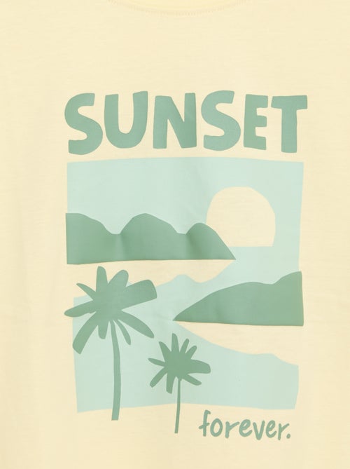 T-shirt imprimé à manches courtes - Kiabi