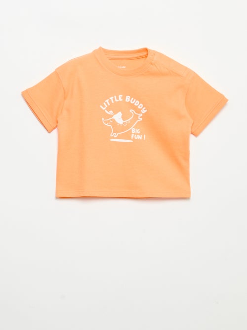 T-shirt imprimé à manches courtes - Kiabi