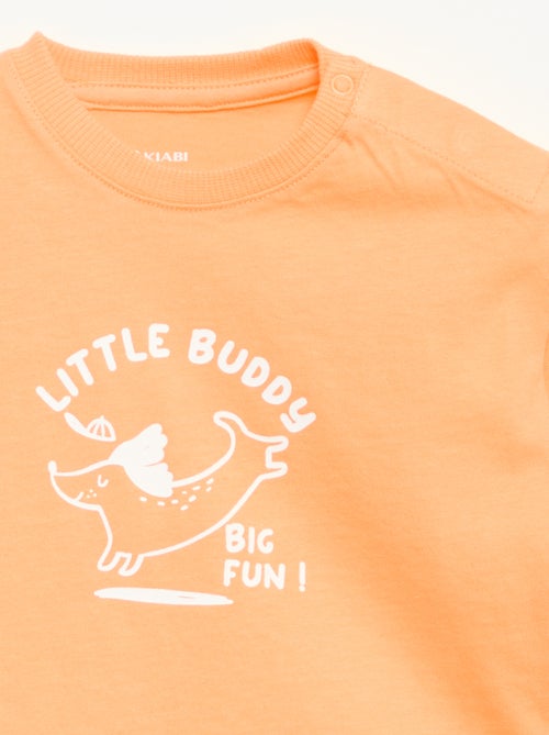 T-shirt imprimé à manches courtes - Kiabi