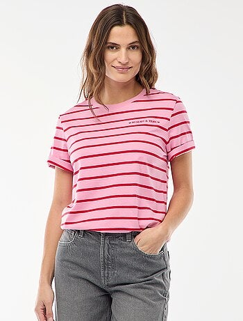 T-shirt imprimé à manches courtes