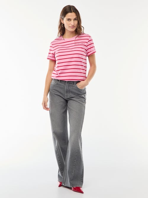 T-shirt imprimé à manches courtes - Kiabi