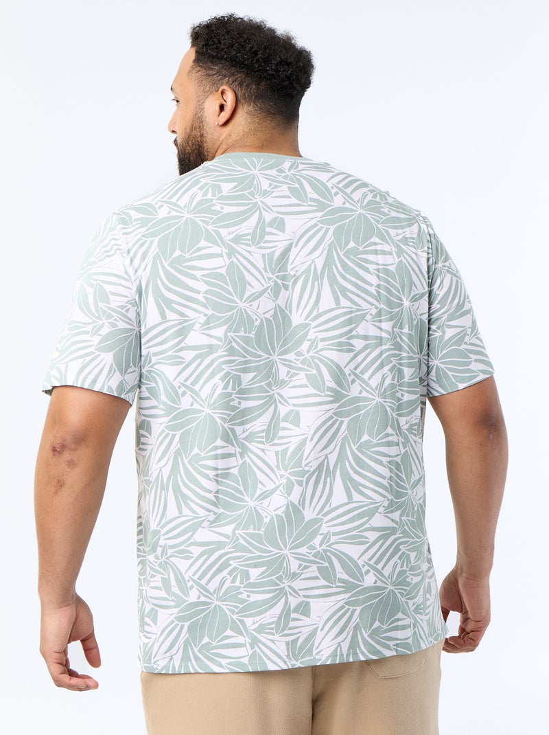 T-shirt imprimé à manches courtes Vert - Kiabi