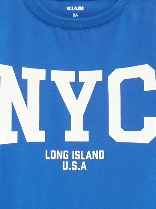 T-shirt imprimé à manches longues - collection facile à enfiler - Kiabi