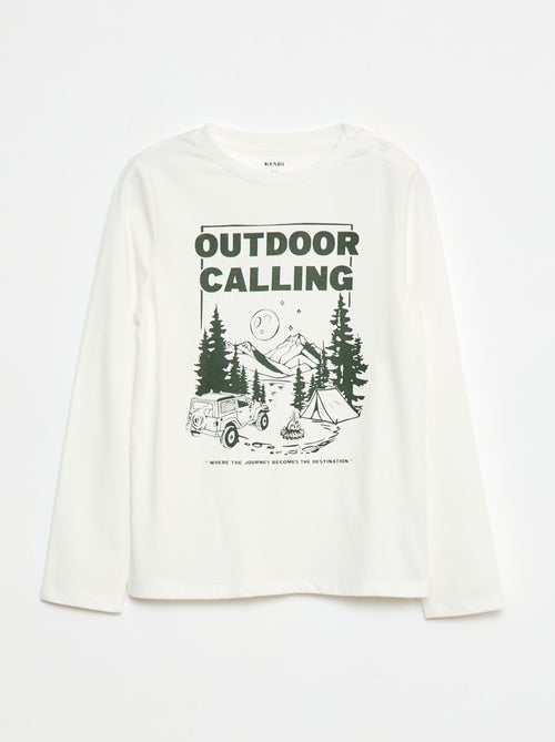 T-shirt imprimé à manches longues - So Easy - Kiabi