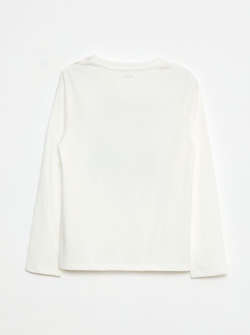 T-shirt imprimé à manches longues - So Easy - Kiabi