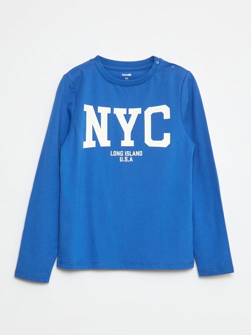 T-shirt imprimé à manches longues - So Easy - Kiabi