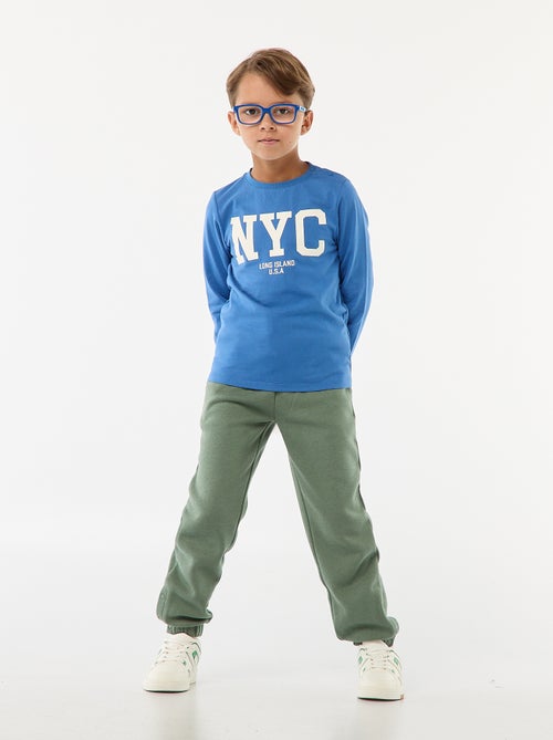 T-shirt imprimé à manches longues - So Easy - Kiabi